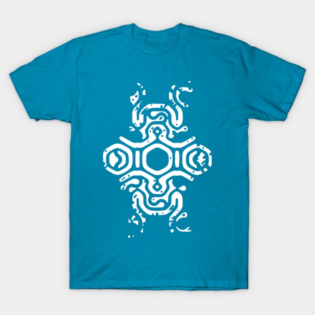 Colossus Weak Point - white sigil T-Shirt by HtCRU